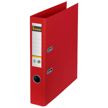Artikelbild für bene No.1 Ordner rot Karton 5,2 cm DIN A4, Artikelnummer 321681