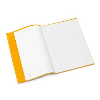 Artikelbild 2 für HERMA Heftumschlag mit Baststruktur gelb Kunststoff DIN A5, Artikelnummer 547592