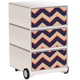 Artikelbild 1 für PAPERFLOW easyBox Vintage Rollcontainer weiß, bunt 4 Auszüge 39,0 x 43,6 x 64,2 cm, Artikelnummer 215174