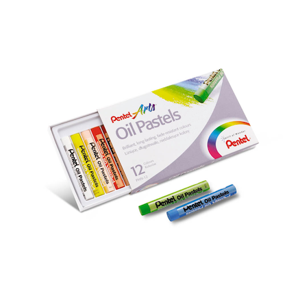 Artikelbild 3 für Pentel Oil Pastels Ölkreide farbsortiert 12 St., Artikelnummer 272672