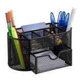 Artikelbild 1 für relaxdays Schreibtisch-Organizer schwarz Metall 9 Fächer 22,0 x 11,0 x 10,5 cm, Artikelnummer 516801