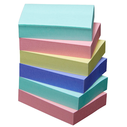 Artikelbild 3 für Post-it® Recycling Notes Rainbow Haftnotizen farbsortiert, 6 Blöcke, Artikelnummer 620522