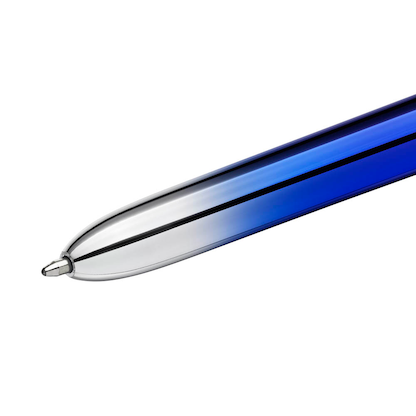 Artikelbild 4 für BIC 4-Farben-Kugelschreiber 4-Colours Smooth Gradient metallic blau, Schreibfarbe: schwarz, blau, rot, grün, 1 St., Artikelnummer 592786