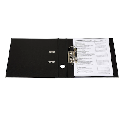 Artikelbild 5 für office discount Ordner schwarz Kunststoff 5,0 cm DIN A4, Artikelnummer 501627