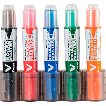 Artikelbild 2 für PILOT V BOARD MASTER Set Whiteboard-Marker farbsortiert 2,0 - 5,0 mm, 5 St., Artikelnummer 786721