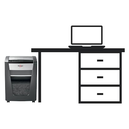 Artikelbild 10 für Rexel Momentum X420 Aktenvernichter mit Partikelschnitt P-4, 4 x 40 mm, bis 20 Blatt, schwarz, Artikelnummer 643787