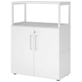 Artikelbild 1 für HAMMERBACHER Regalschrank FlexWall, VFW38T2RG/W/W/BS weiß 80,0 x 40,0 x 109,8 cm, Artikelnummer 949899