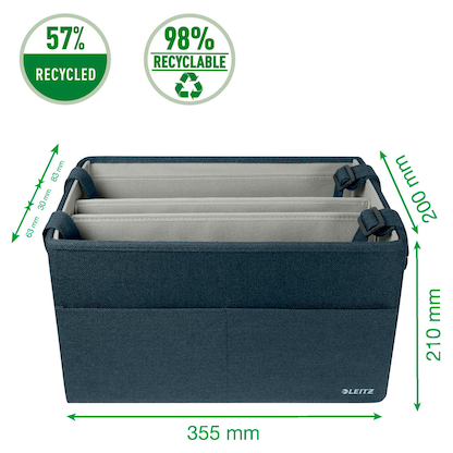 Artikelbild 11 für AKTION: LEITZ Laptoptasche Desk Sharing kompakt Stoff samtgrau 65760089 bis 35,6 cm (14 Zoll) mit Prämie nach Registrierung, Artikelnummer 507416