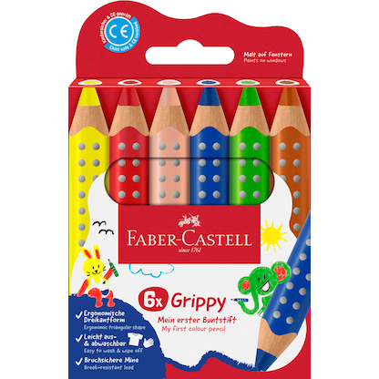 Artikelbild 17 für FABER-CASTELL Grippy Buntstifte farbsortiert, 6 St., Artikelnummer 589246