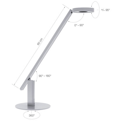 Artikelbild 12 für LUCTRA® by DURABLE TABLE LITE LED-Schreibtischlampe silber 12 W, Artikelnummer 625669