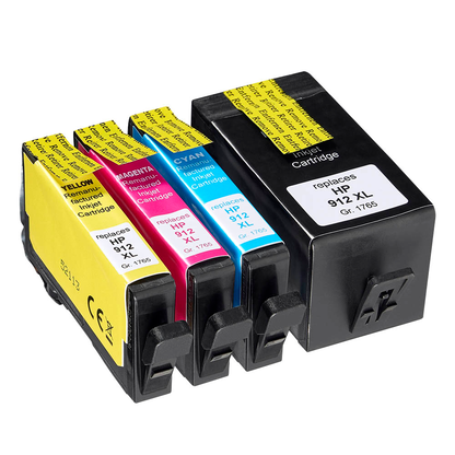 Artikelbild 5 für office discount schwarz, cyan, magenta, gelb Druckerpatronen kompatibel zu HP 912XL (3YP34AE), 4er-Set, Artikelnummer 577058