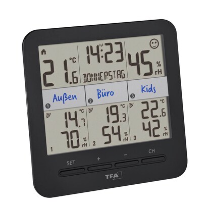 Artikelbild 2 für TFA® 30.3075 KLIMA@HOME 2 Hygrometer schwarz, Artikelnummer 338008