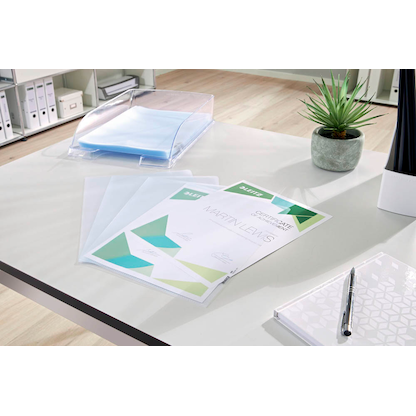 Artikelbild 15 für 100 LEITZ Sichthüllen 4060 DIN A4 transparent genarbt 0,17 mm, Artikelnummer 154161