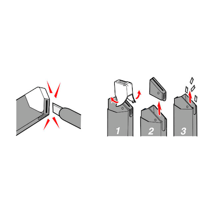 Artikelbild 5 für NT Cuttermesser-Klingen BAD-21P silber 9,0 mm, 10 St., Artikelnummer 696306
