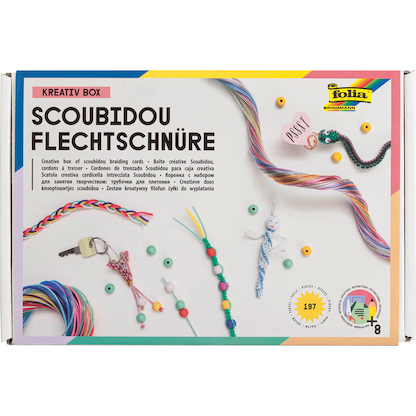 Artikelbild 2 für folia Bastelset Flechtschnüre mehrfarbig, Artikelnummer 479487