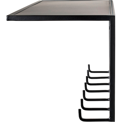 Artikelbild 6 für HAKU Möbel Wandgarderobe 25511 schwarz Metall 7 Haken 60,0 x 25,0 cm, Artikelnummer 799542