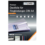 Artikelbild 1 für LMG Deckfolien für Bindemappen PREMIUM transparent, DIN A4 0,15 mm, 100 St., Artikelnummer 465536