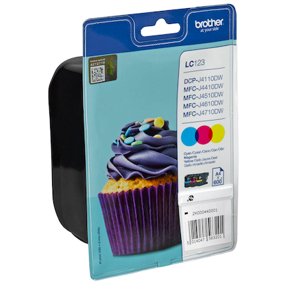 Artikelbild 2 für brother LC-123C/M/Y cyan, magenta, gelb Druckerpatronen, 3er-Set, Artikelnummer 889451