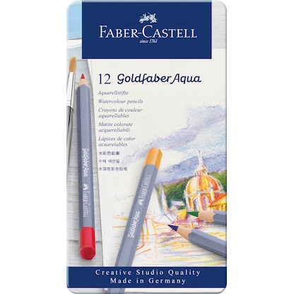 Artikelbild 3 für FABER-CASTELL Goldfaber Aqua Aquarellstifte farbsortiert, 12 St., Artikelnummer 491725