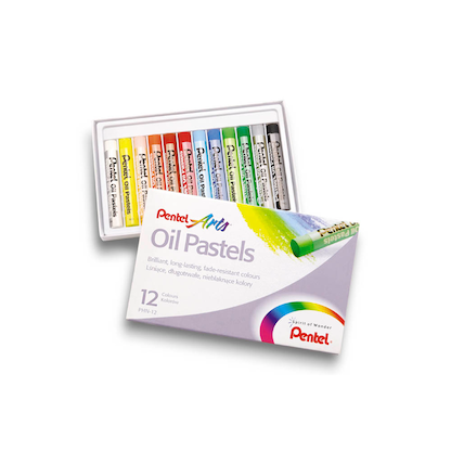 Artikelbild 2 für Pentel Oil Pastels Ölkreide farbsortiert 12 St., Artikelnummer 272672