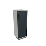 Artikelbild 1 für fm Aktenschrank Oldenburg, 4260649681121 weiß, lavagrau 2 Fachböden 40,0 x 44,2 x 113,3 cm, Artikelnummer 404992