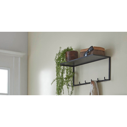 Artikelbild 4 für HAKU Möbel Wandgarderobe 25511 schwarz Metall 7 Haken 60,0 x 25,0 cm, Artikelnummer 799542