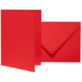 Artikelbild 1 für 10 artoz Faltkarten mit Briefumschlägen Mosaic DIN B6 feuerrot, Artikelnummer 959254