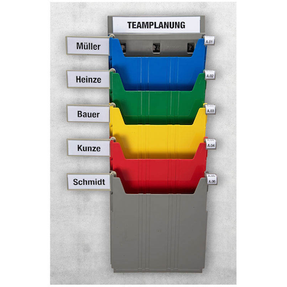 Artikelbild 2 für EICHNER Beschriftungsschilder grau für EICHNER Ablagefächer, Artikelnummer 465114