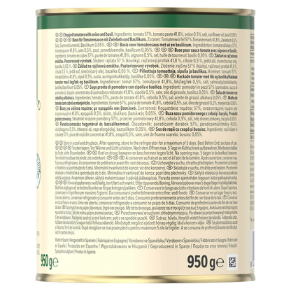 Artikelbild 4 für Buitoni® Tomatensauce mit Zwiebeln und Basilikum 950,0 g, Artikelnummer 691349