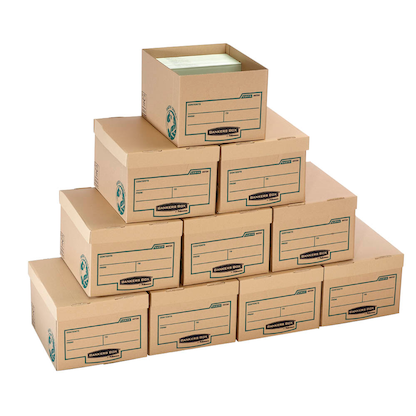 Artikelbild für 10 Bankers Box Archivboxen Bankers Box® Earth Series Budget Box braun 32,6 x 39,6 x 25,7 cm, Artikelnummer 251266