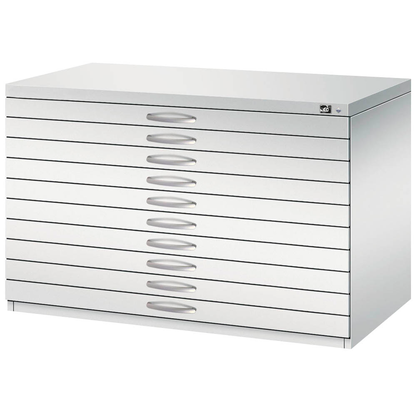 Artikelbild 5 für CP 7100 Planschrank lichtgrau 10 Schubladen 110,0 x 76,5 x 76,0 cm, Artikelnummer 682043