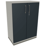 Artikelbild 1 für fm Aktenschrank Oldenburg, 4260649681091 weiß, lavagrau 2 Fachböden 80,0 x 44,2 x 113,3 cm, Artikelnummer 405231