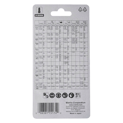 Artikelbild 4 für makita A-86898 Stichsägeblätter-Set 5-teilig, Artikelnummer 366946