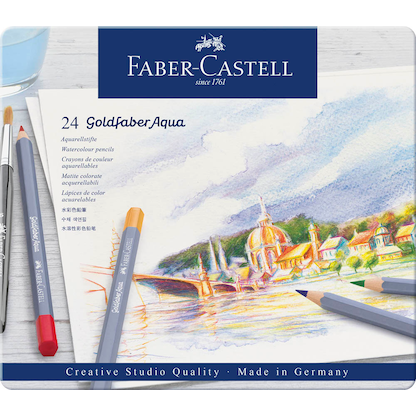 Artikelbild 3 für FABER-CASTELL Goldfaber Aqua Aquarellstifte farbsortiert, 24 St., Artikelnummer 491769