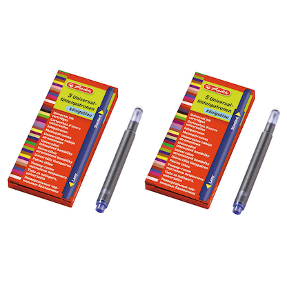 Artikelbild 2 für herlitz 10412070 Tintenpatronen für Füller königsblau 2x 5 St., Artikelnummer 495358