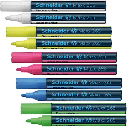 Artikelbild für AKTION: Schneider Maxx 265 Kreidemarker farbsortiert 2,0 - 3,0 mm, 5 St., Artikelnummer 737684