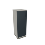 Artikelbild 1 für fm Aktenschrank Oldenburg, 4260649681152 weiß, lavagrau 2 Fachböden 40,0 x 44,2 x 113,3 cm, Artikelnummer 405284