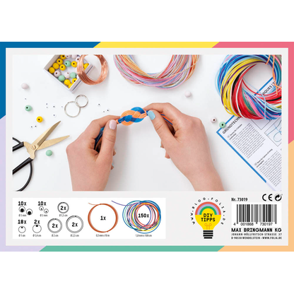 Artikelbild 2 für folia Bastelset Flechtschnüre mehrfarbig, Artikelnummer 479487