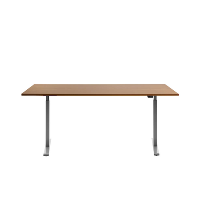 Artikelbild 3 für Topstar E-Table elektrisch höhenverstellbarer Schreibtisch buche rechteckig, T-Fuß-Gestell grau 180,0 x 80,0 cm, Artikelnummer 501193