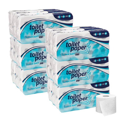 Artikelbild 11 für AKTION: wepa Toilettenpapier SUPER SOFT 3-lagig, 144 Rollen, Artikelnummer 426268