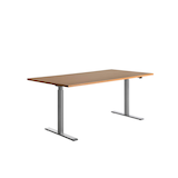 Artikelbild 1 für Topstar E-Table elektrisch höhenverstellbarer Schreibtisch buche rechteckig, T-Fuß-Gestell grau 180,0 x 80,0 cm, Artikelnummer 501193