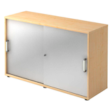 Artikelbild 1 für HAMMERBACHER Schiebetürenschrank, V1752S/3/S/CE ahorn, silber 1 Fachboden 120,0 x 40,0 x 74,8 cm, Artikelnummer 375616