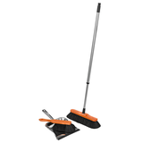 Artikelbild 1 für Kehrgarnitur mit langem Stiel braun Holz 30,0 cm breit, Artikelnummer 232827