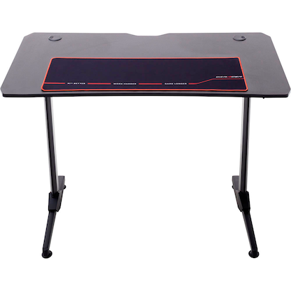 Artikelbild 2 für DXRacer Basic 2, Größe XL Gaming Schreibtisch schwarz rechteckig, C-Fuß-Gestell schwarz 111,0 x 60,0 cm, Artikelnummer 624744