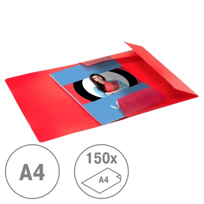 Artikelbild 3 für VON LEITZ Sammelmappe DIN A4 rot, 1 St., Artikelnummer 634989