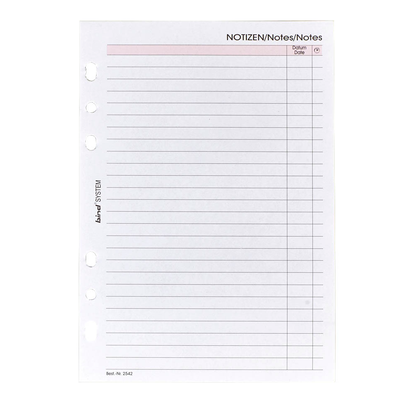 Artikelbild 2 für 50 bind Ringbuch-Ergänzungsblätter Notizen A5, Artikelnummer 794347