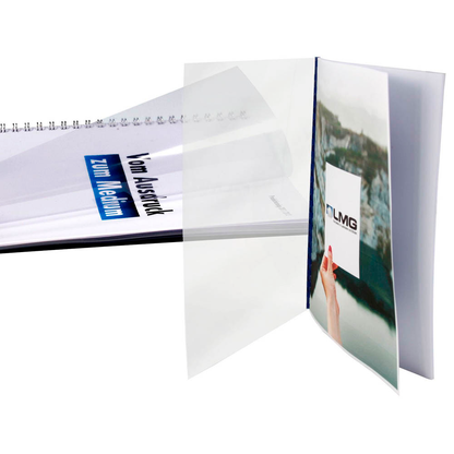 Artikelbild 2 für LMG Deckfolien für Bindemappen PREMIUM transparent, DIN A4 0,2 mm, 100 St., Artikelnummer 465548