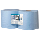 Artikelbild 1 für 2 TORK Putztuchrollen Advanced 440 3-lagig blau, 350 Blätter, Artikelnummer 499566