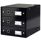 Artikelbild 1 für AKTION: LEITZ Schubladenbox Click & Store schwarz 60480095, DIN A4 mit 3 Schubladen mit Prämie nach Registrierung, Artikelnummer 682989