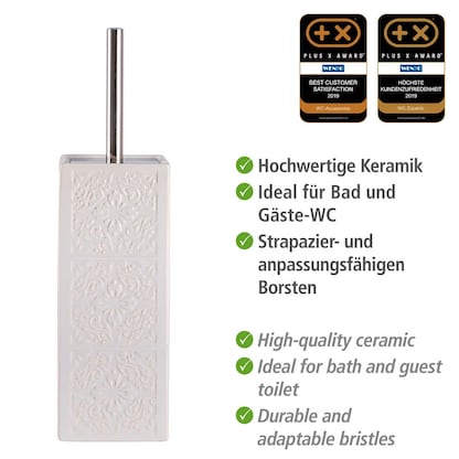 Artikelbild 3 für WENKO WC-Garnitur Cordoba weiß Stein, Artikelnummer 529814